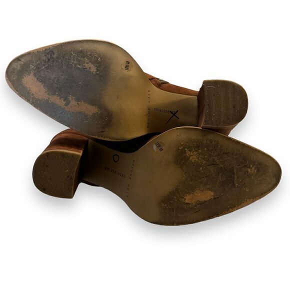 Mercer Edit Fend Off Block Heel Suede Ankle Boots - Picture 5 of 6